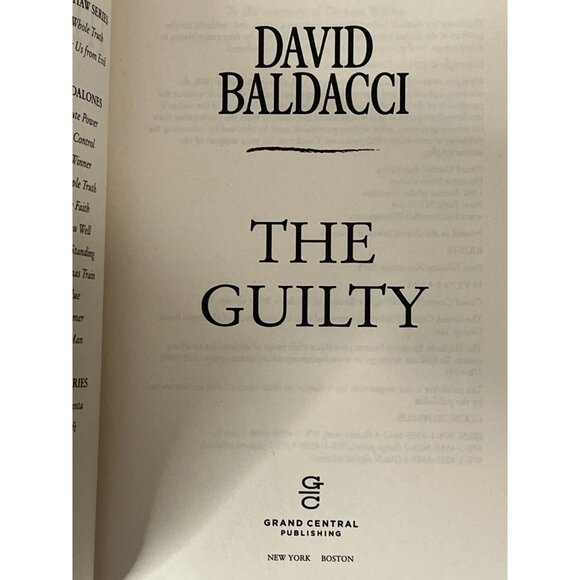 The Guilty by David Baldacci Will Robie Book 4 Hardcover Thriller - Picture 5 of 7
